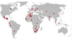 Reproduktion der von den Teilnehmenden gestalteten Karte bei der Veranstaltung / Welcome Center Ostwürttemberg